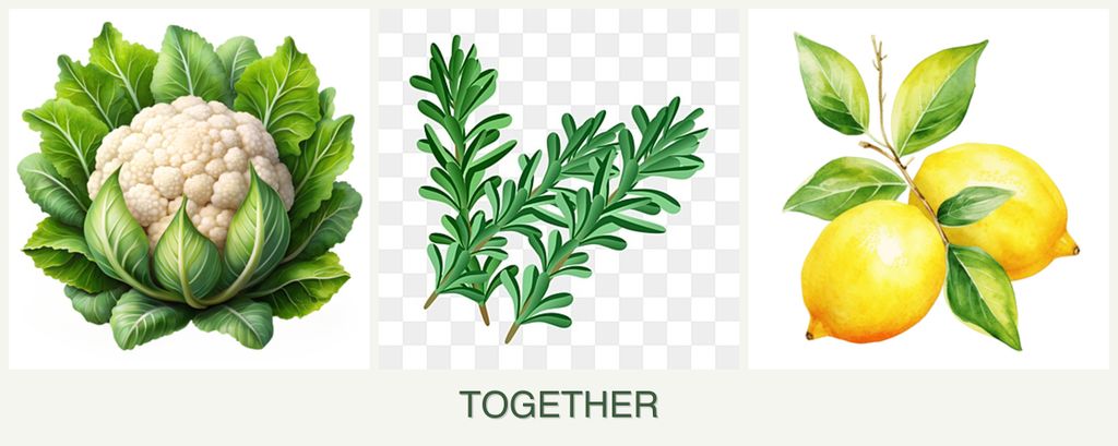 Can you plant cauliflower, rosemary and lemons together?