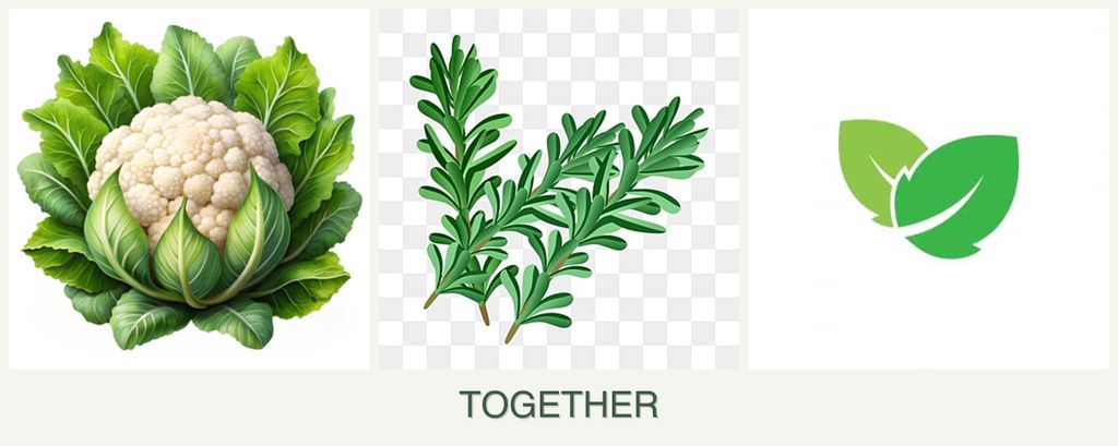 Can you plant cauliflower, rosemary and mint together?