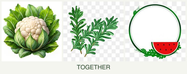 Can you plant cauliflower, rosemary and watermelons together?