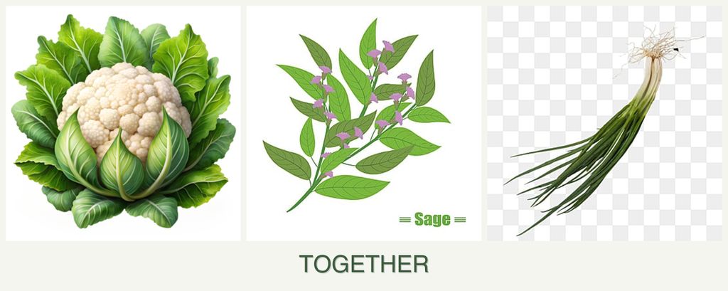 Can you plant cauliflower, sage and chives together?