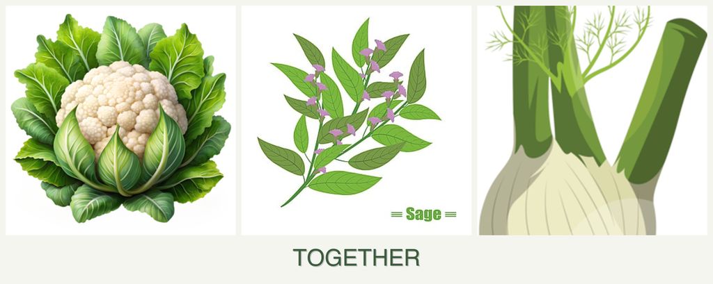 Can you plant cauliflower, sage and fennel together?