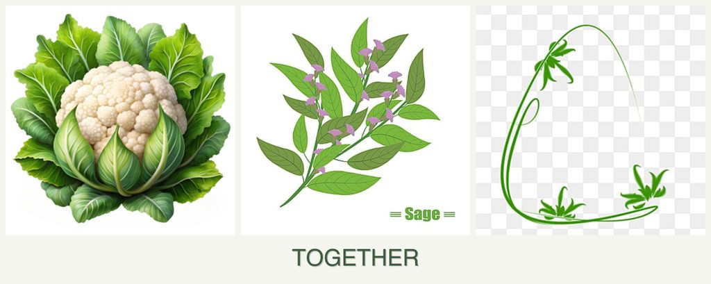 Can you plant cauliflower, sage and tarragon together?