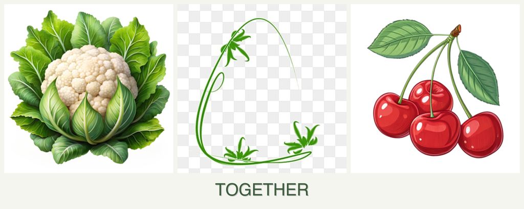 Can you plant cauliflower, tarragon and cherries together?