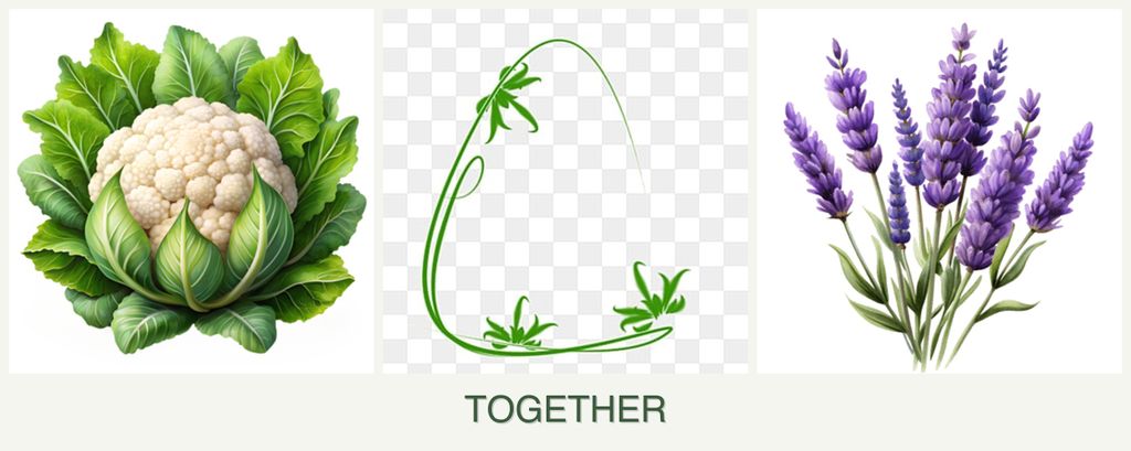 Can you plant cauliflower, tarragon and lavender together?