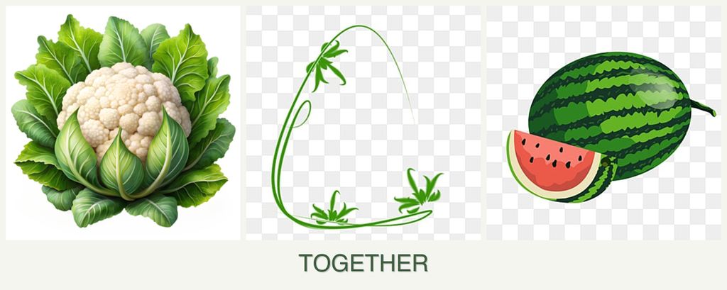 Can you plant cauliflower, tarragon and melons together?
