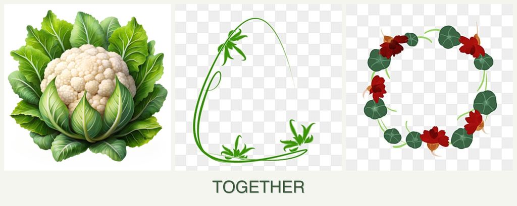 Can you plant cauliflower, tarragon and nasturtiums together?