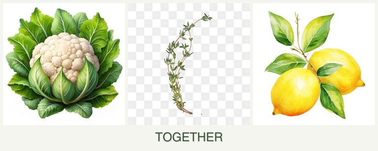 Can you plant cauliflower, thyme and lemons together?
