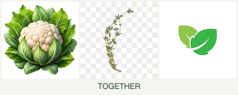 Can you plant cauliflower, thyme and mint together?