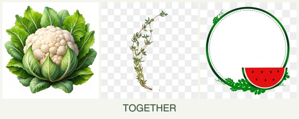 Can you plant cauliflower, thyme and watermelons together?