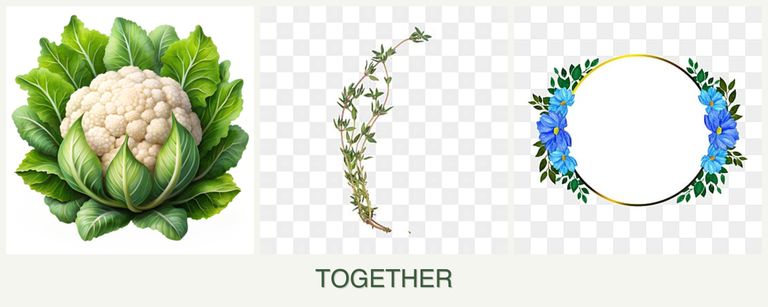 Can you plant cauliflower, thyme and zinnias together?
