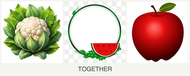 Can you plant cauliflower, watermelons and apples together?