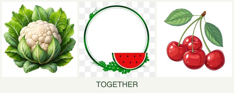 Can you plant cauliflower, watermelons and cherries together?