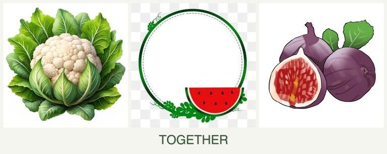 Can you plant cauliflower, watermelons and figs together?
