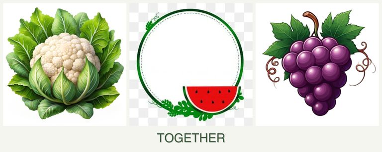 Can you plant cauliflower, watermelons and grapes together?