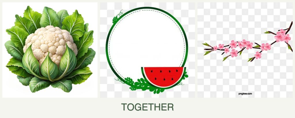 Can you plant cauliflower, watermelons and peaches together?