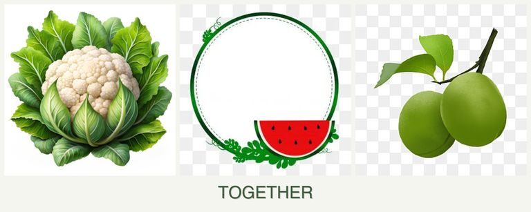 Can you plant cauliflower, watermelons and plums together?
