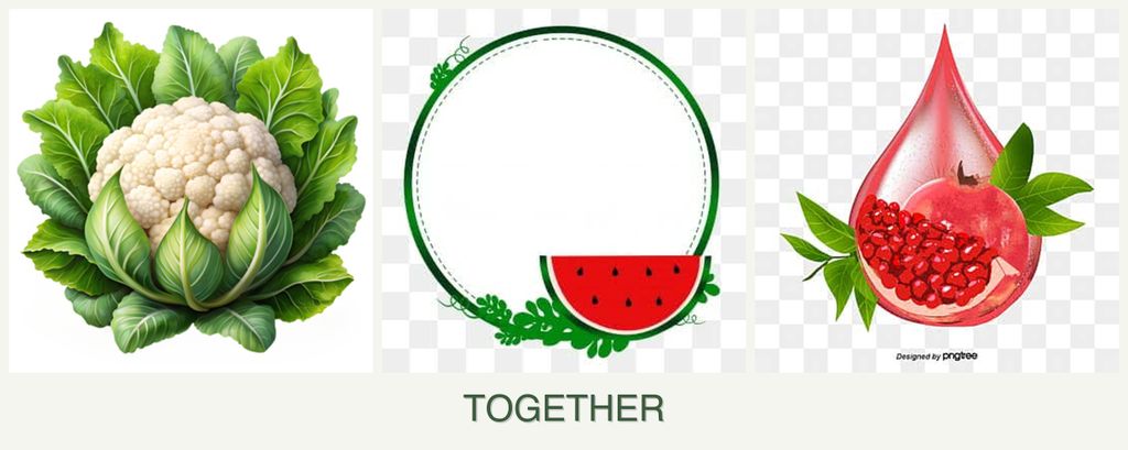 Can you plant cauliflower, watermelons and pomegranates together?