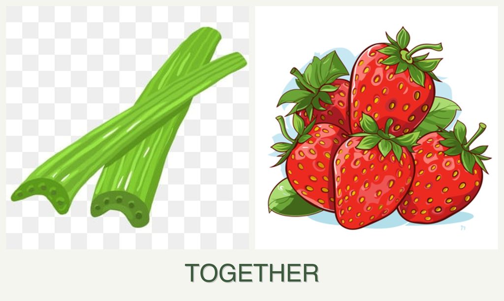 Can you plant celery and strawberries together?