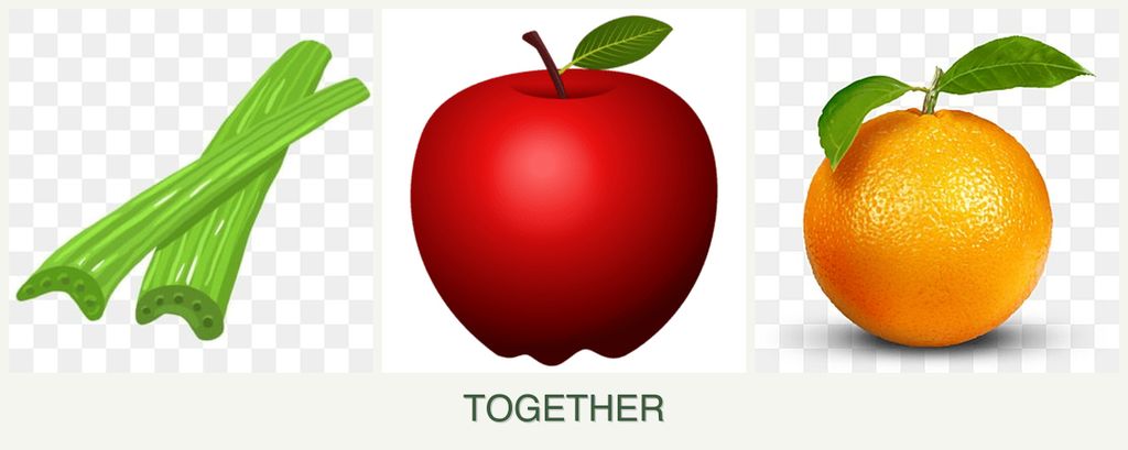 Can you plant celery, apples and oranges together?