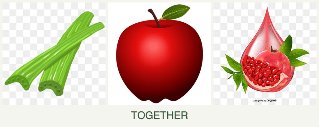 Can you plant celery, apples and pomegranates together?