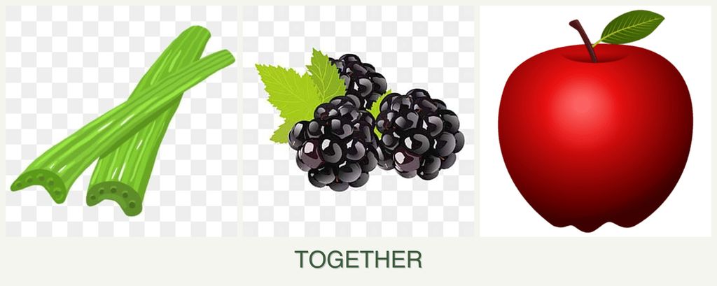Can you plant celery, blackberries and apples together?
