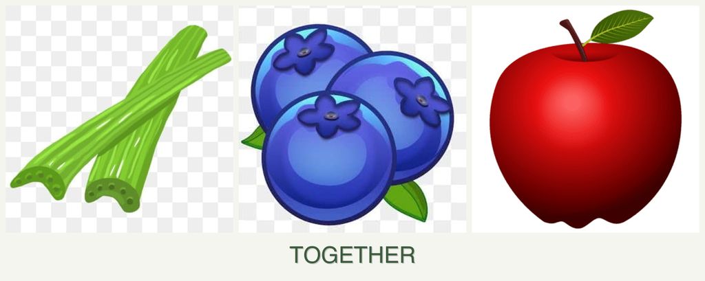 Can you plant celery, blueberries and apples together?
