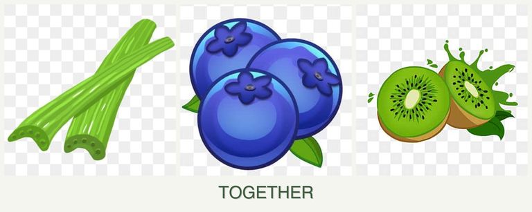 Can you plant celery, blueberries and kiwi together?