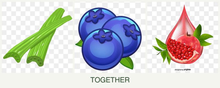 Can you plant celery, blueberries and pomegranates together?