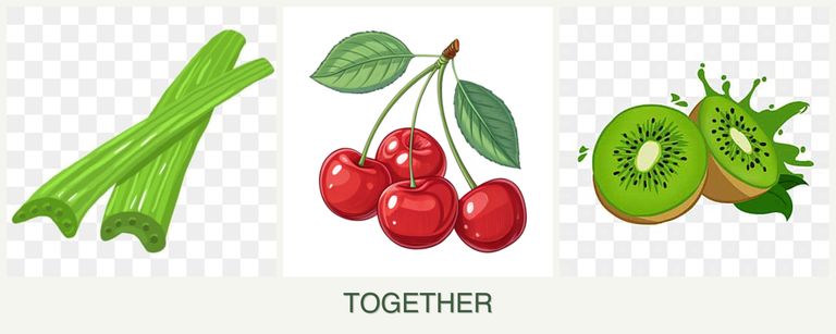 Can you plant celery, cherries and kiwi together?