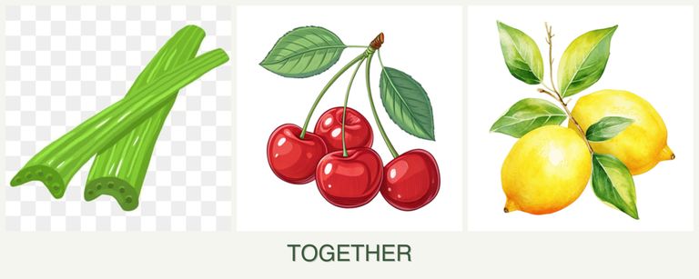 Can you plant celery, cherries and lemons together?