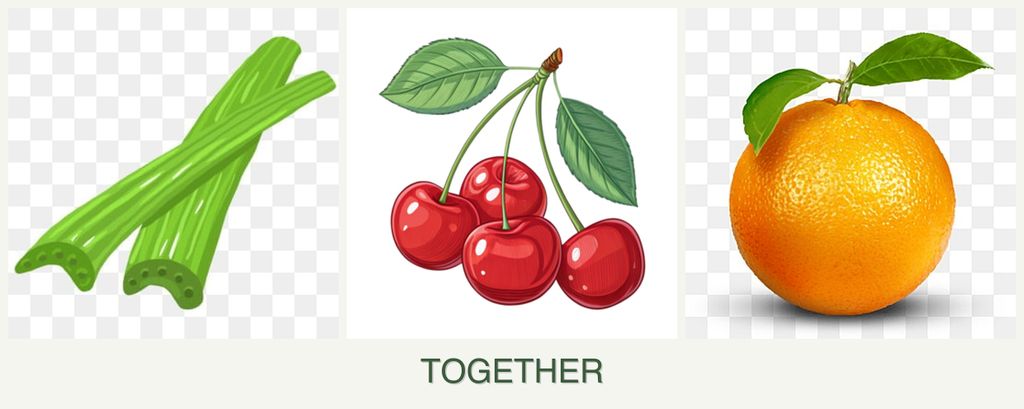Can you plant celery, cherries and oranges together?