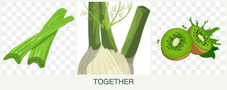Can you plant celery, fennel and kiwi together?