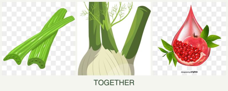 Can you plant celery, fennel and pomegranates together?