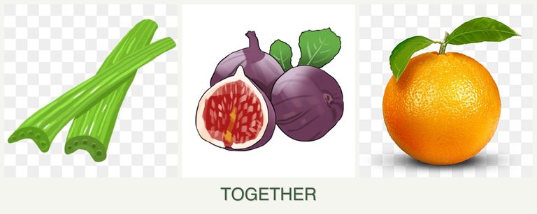 Can you plant celery, figs and oranges together?