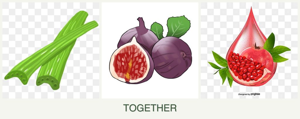 Can you plant celery, figs and pomegranates together?