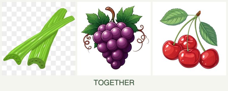 Can you plant celery, grapes and cherries together?