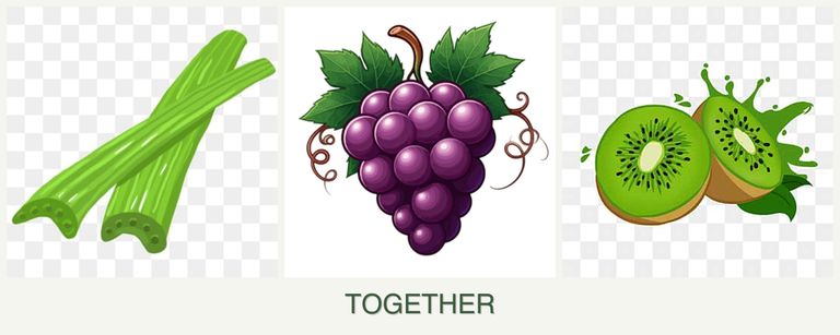 Can you plant celery, grapes and kiwi together?