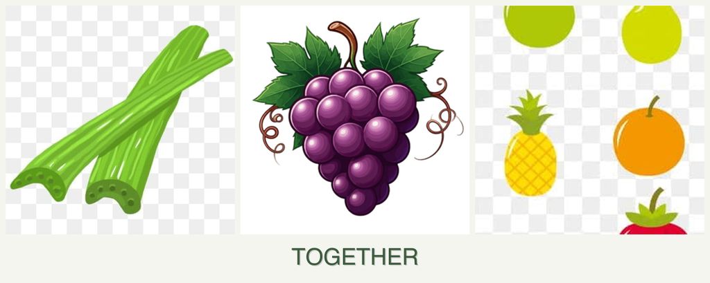 Can you plant celery, grapes and pears together?