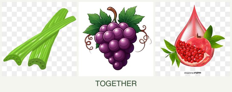 Can you plant celery, grapes and pomegranates together?