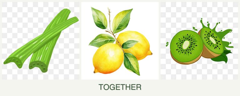 Can you plant celery, lemons and kiwi together?