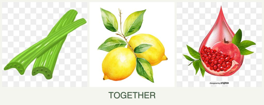 Can you plant celery, lemons and pomegranates together?