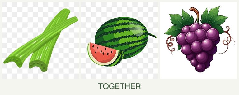 Can you plant celery, melons and grapes together?
