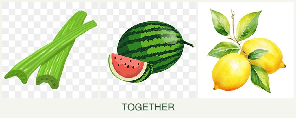 Can you plant celery, melons and lemons together?