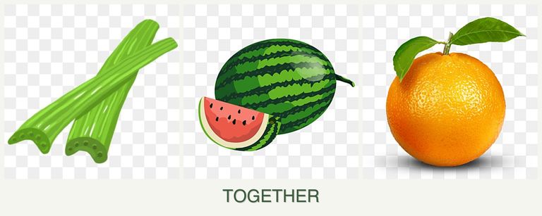 Can you plant celery, melons and oranges together?