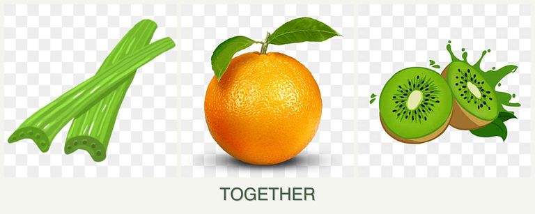 Can you plant celery, oranges and kiwi together?