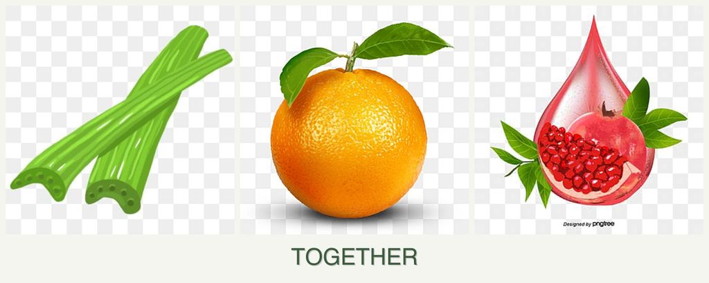 Can you plant celery, oranges and pomegranates together?