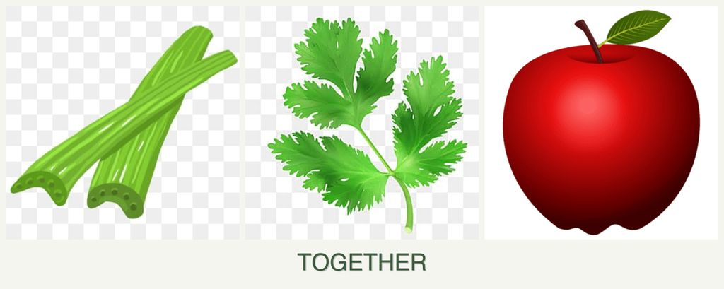 Can you plant celery, parsley and apples together?