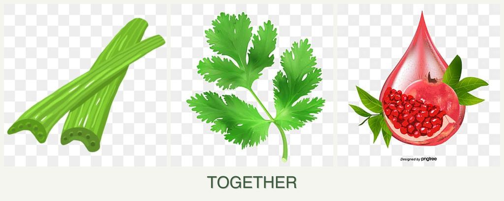 Can you plant celery, parsley and pomegranates together?