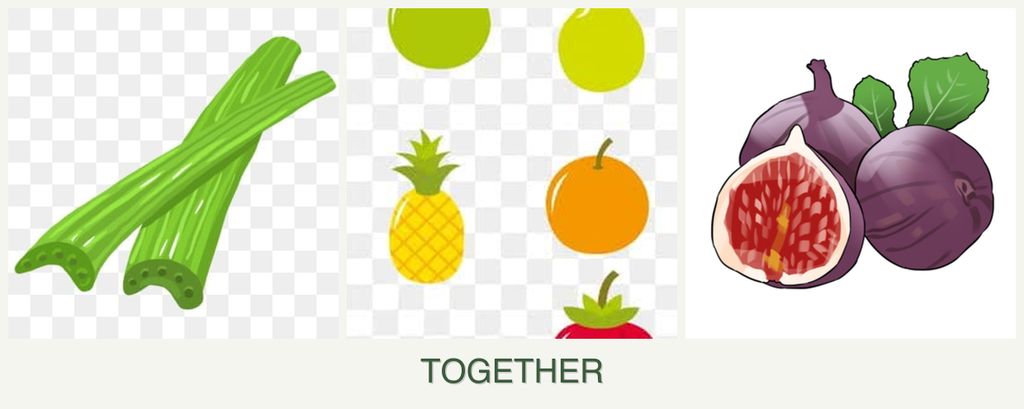 Can you plant celery, pears and figs together?