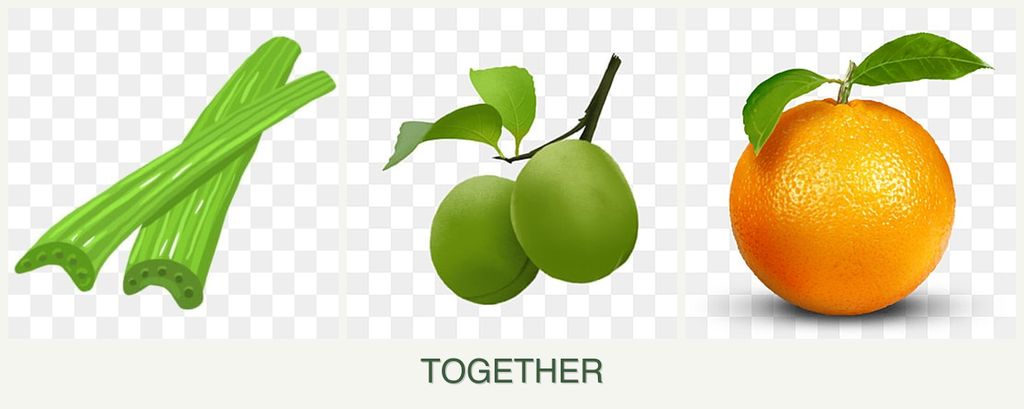 Can you plant celery, plums and oranges together?